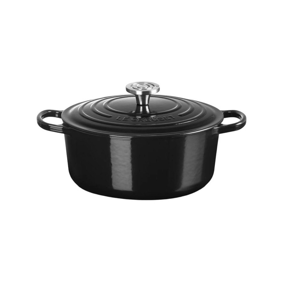 Le Creuset Signature Rund St�bejernsgryde 26 cm/5,3 L, Black