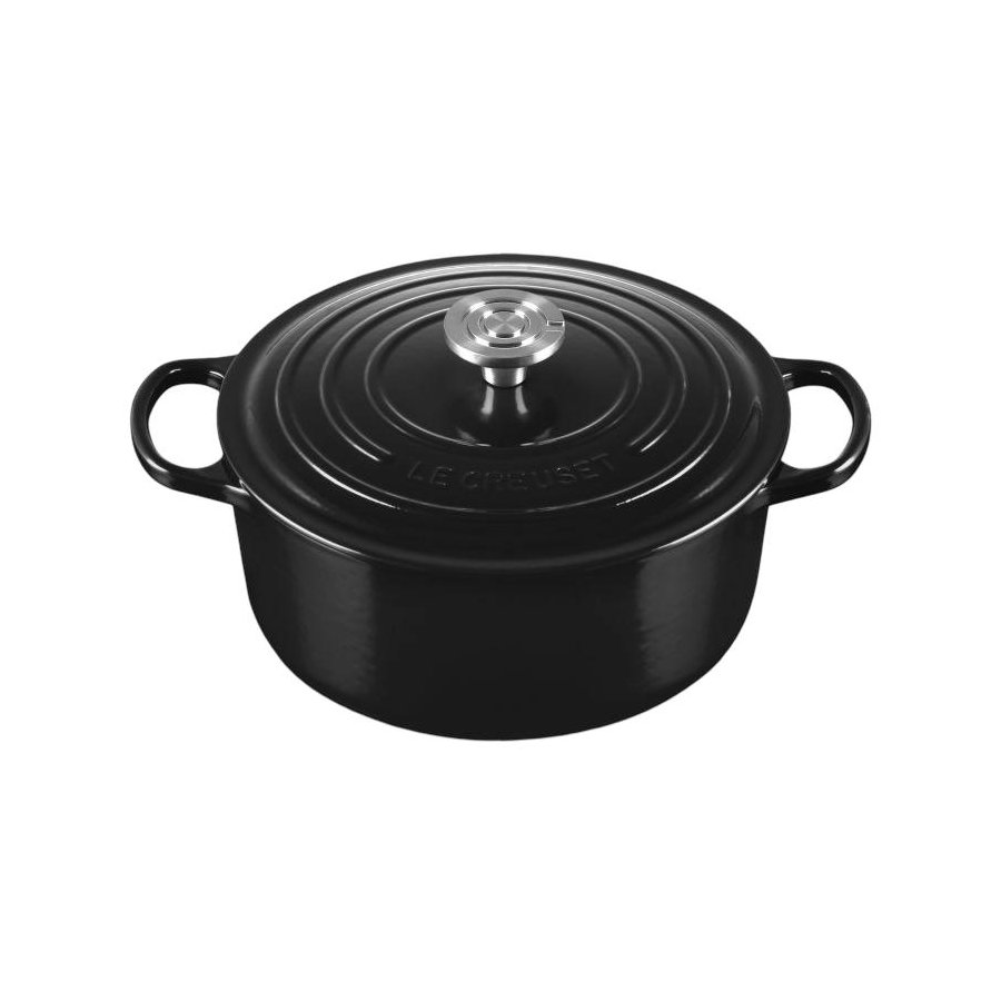 Le Creuset Signature Rund St�bejernsgryde 26 cm/5,3 L, Black