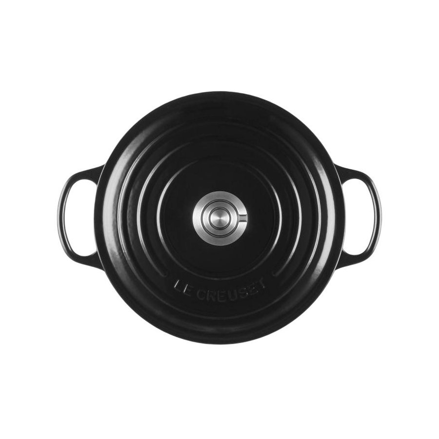 Le Creuset Signature Rund St�bejernsgryde 26 cm/5,3 L, Black