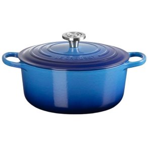 Le Creuset Signature Rund St�bejernsgryde 26 cm/5,3 L, Azure