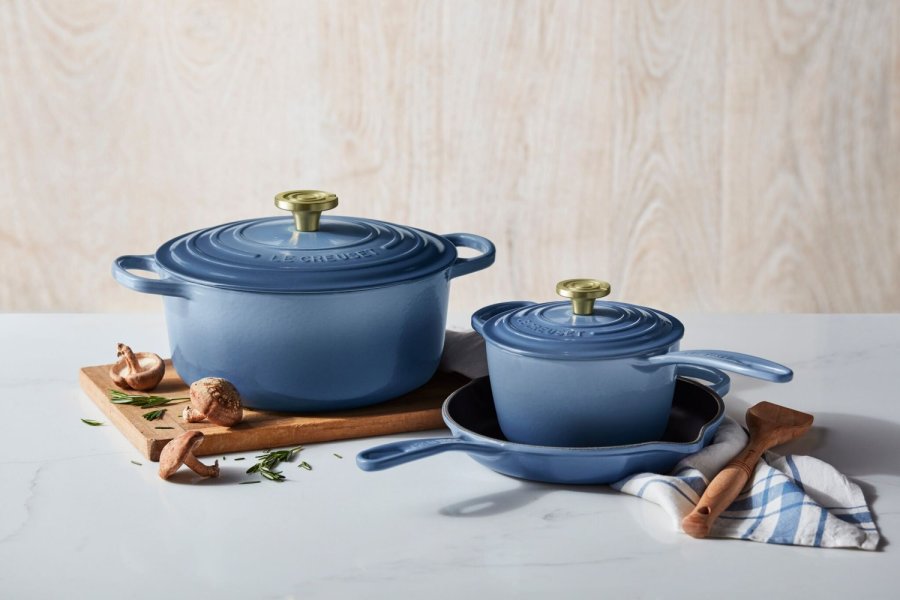 Le Creuset Signature Rund St�bejernsgryde 26 cm/5,3 L, Chambray
