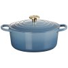 Le Creuset Signature Rund St�bejernsgryde 26 cm/5,3 L, Chambray