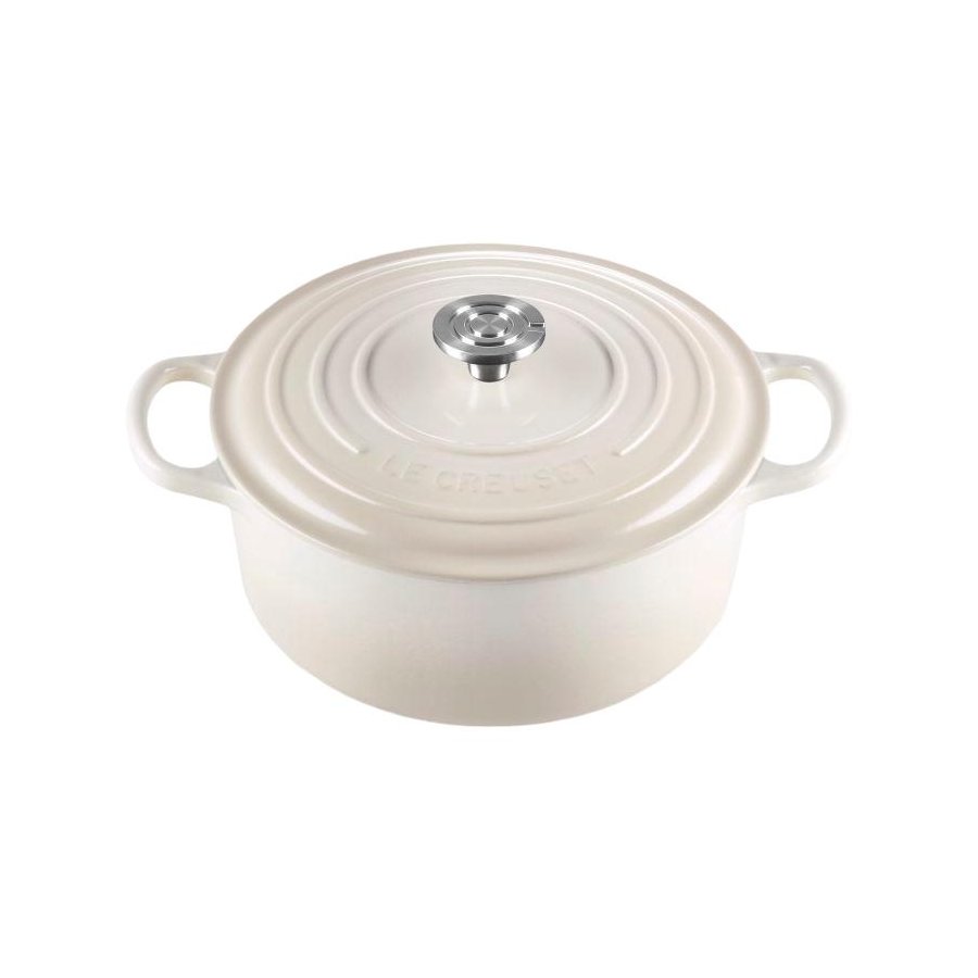 Le Creuset Signature Rund St�bejernsgryde 26 cm/5,3 L, Meringue