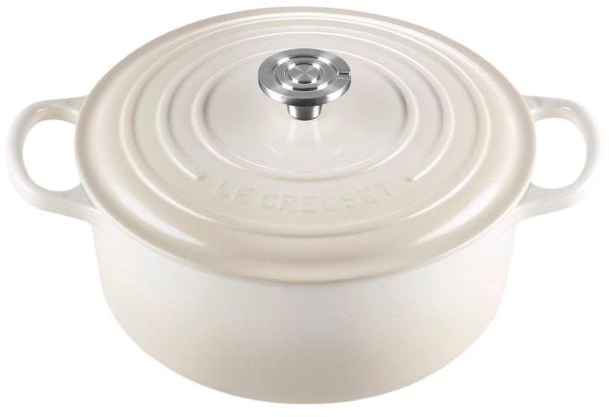 Le Creuset Signature Rund St�bejernsgryde 26 cm/5,3 L, Meringue