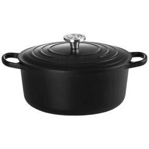 Le Creuset Signature Rund St�bejernsgryde 28 cm/6,7 L, Matte Black