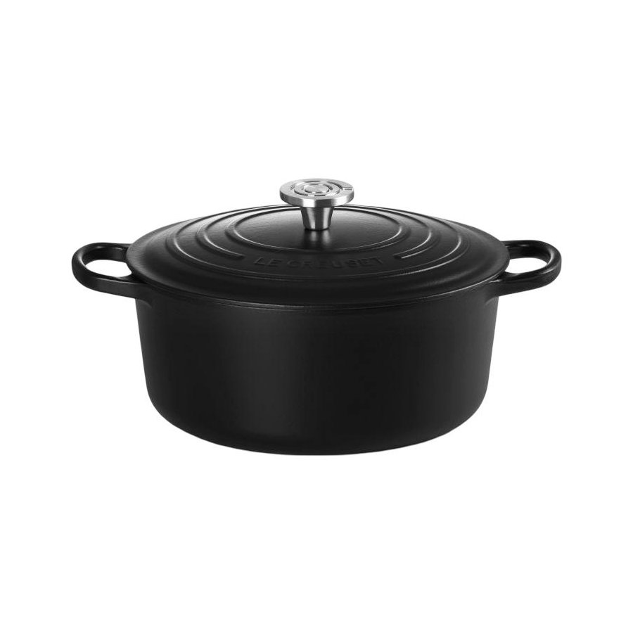 Le Creuset Signature Rund St�bejernsgryde 28 cm/6,7 L, Matte Black