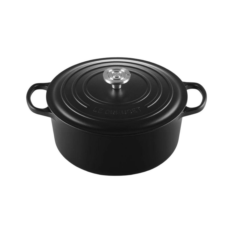 Le Creuset Signature Rund St�bejernsgryde 28 cm/6,7 L, Matte Black
