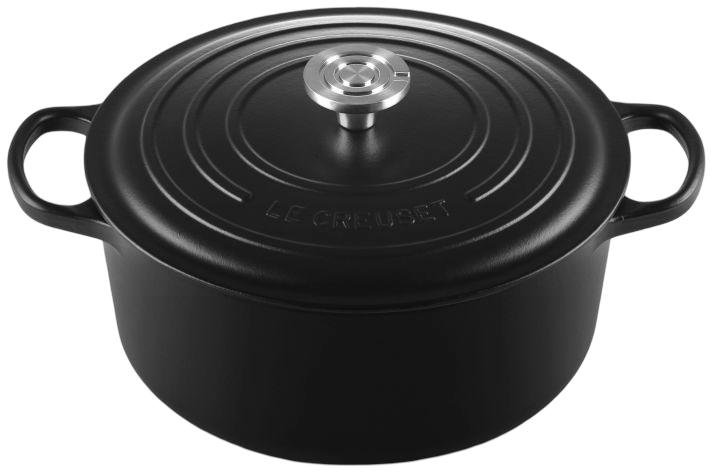 Le Creuset Signature Rund St�bejernsgryde 28 cm/6,7 L, Matte Black