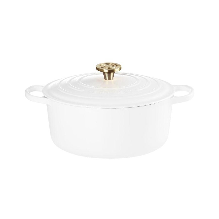Le Creuset Signature Rund St�bejernsgryde 28 cm/6,7 L, White