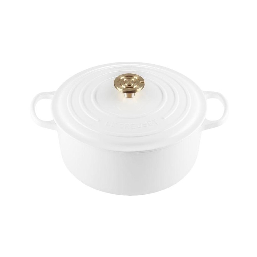 Le Creuset Signature Rund St�bejernsgryde 28 cm/6,7 L, White