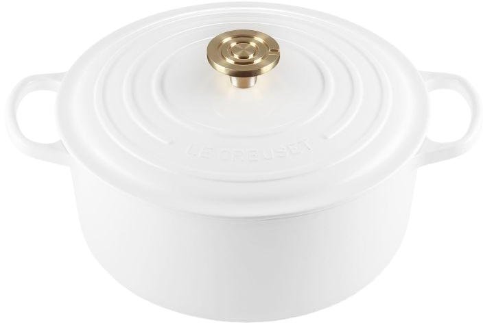 Le Creuset Signature Rund St�bejernsgryde 28 cm/6,7 L, White