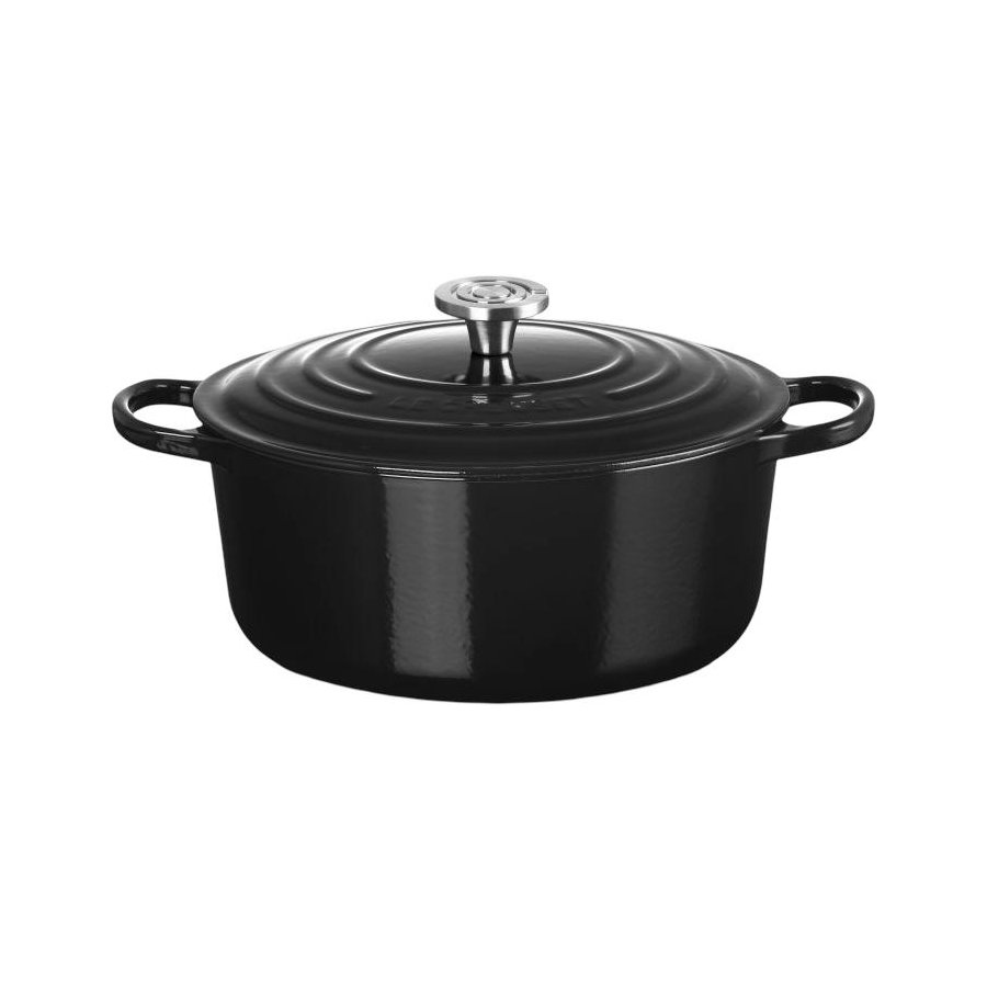Le Creuset Signature Rund St�bejernsgryde 28 cm/6,7 L, Black