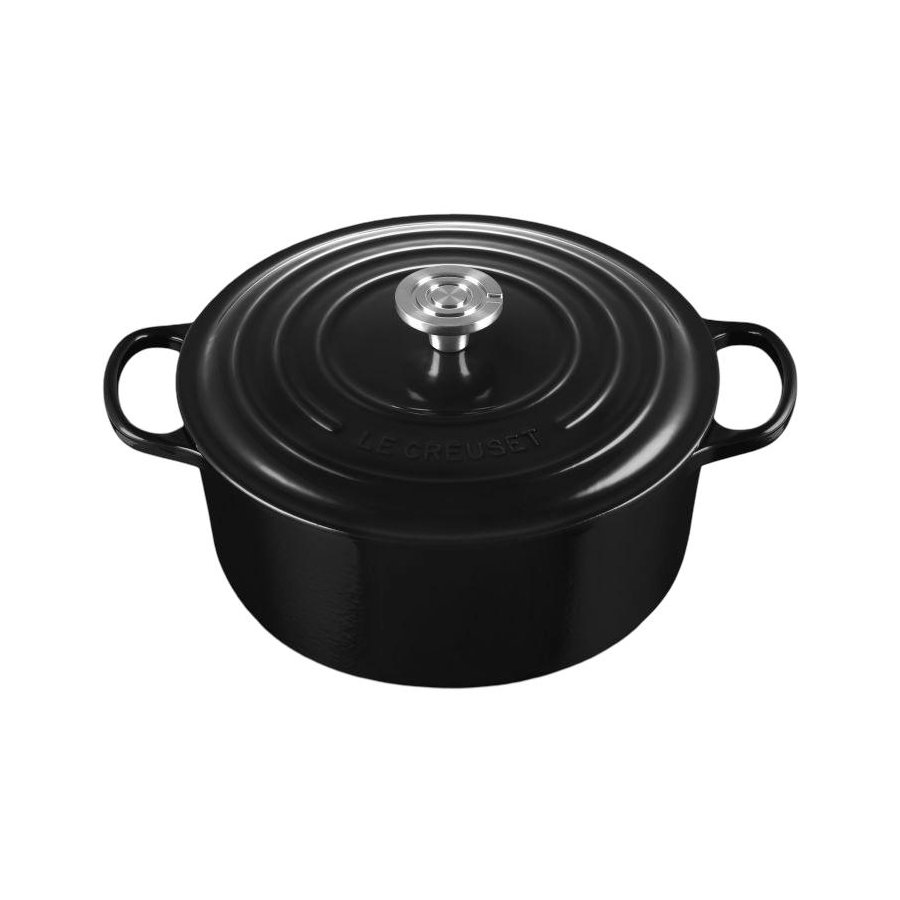 Le Creuset Signature Rund St�bejernsgryde 28 cm/6,7 L, Black
