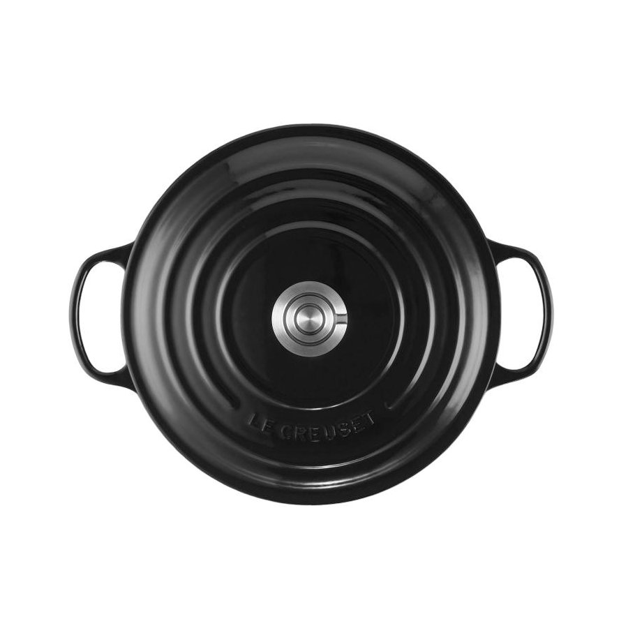 Le Creuset Signature Rund St�bejernsgryde 28 cm/6,7 L, Black