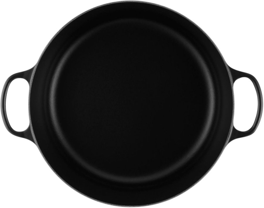 Le Creuset Signature Rund Stbejernsgryde 34 cm/12 L, Mat Sort
