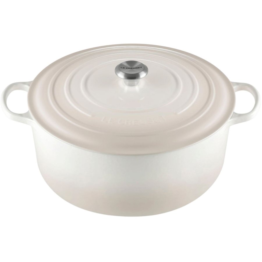 Le Creuset Signature Rund Stbejernsgryde 34 cm/12 L, Meringue