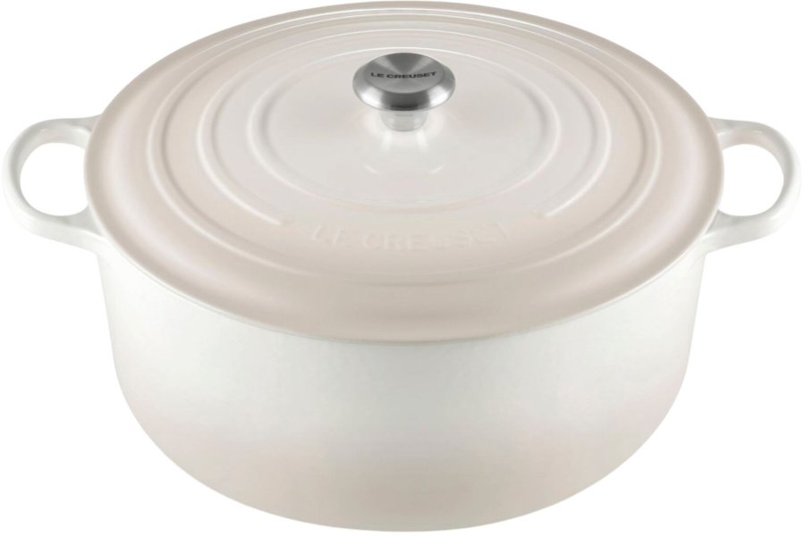 Le Creuset Signature Rund Stbejernsgryde 34 cm/12 L, Meringue