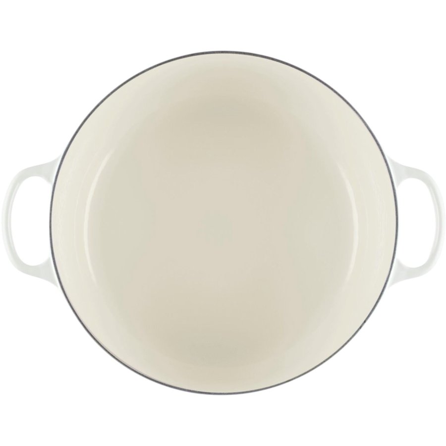 Le Creuset Signature Rund Stbejernsgryde 34 cm/12 L, Meringue