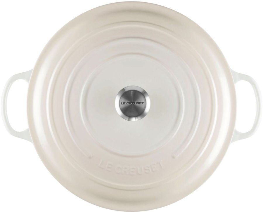 Le Creuset Signature Rund Stbejernsgryde 34 cm/12 L, Meringue