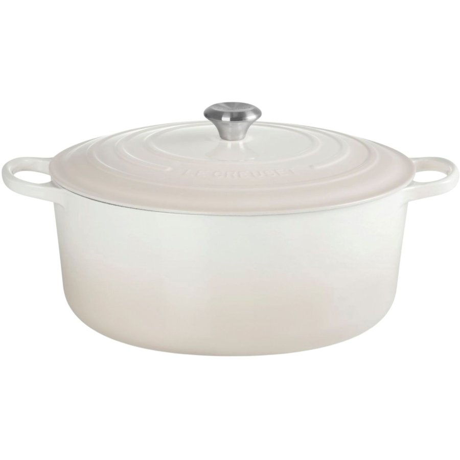 Le Creuset Signature Rund Stbejernsgryde 34 cm/12 L, Meringue