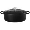 Le Creuset Signature Oval St�bejernsgryde 27 cm/4,1 L, Matte Black