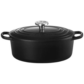 Le Creuset Signature Oval St�bejernsgryde 27 cm/4,1 L, Matte Black