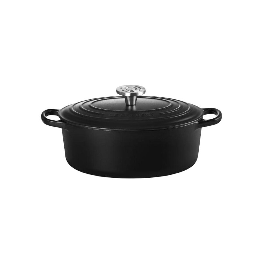 Le Creuset Signature Oval St�bejernsgryde 27 cm/4,1 L, Matte Black