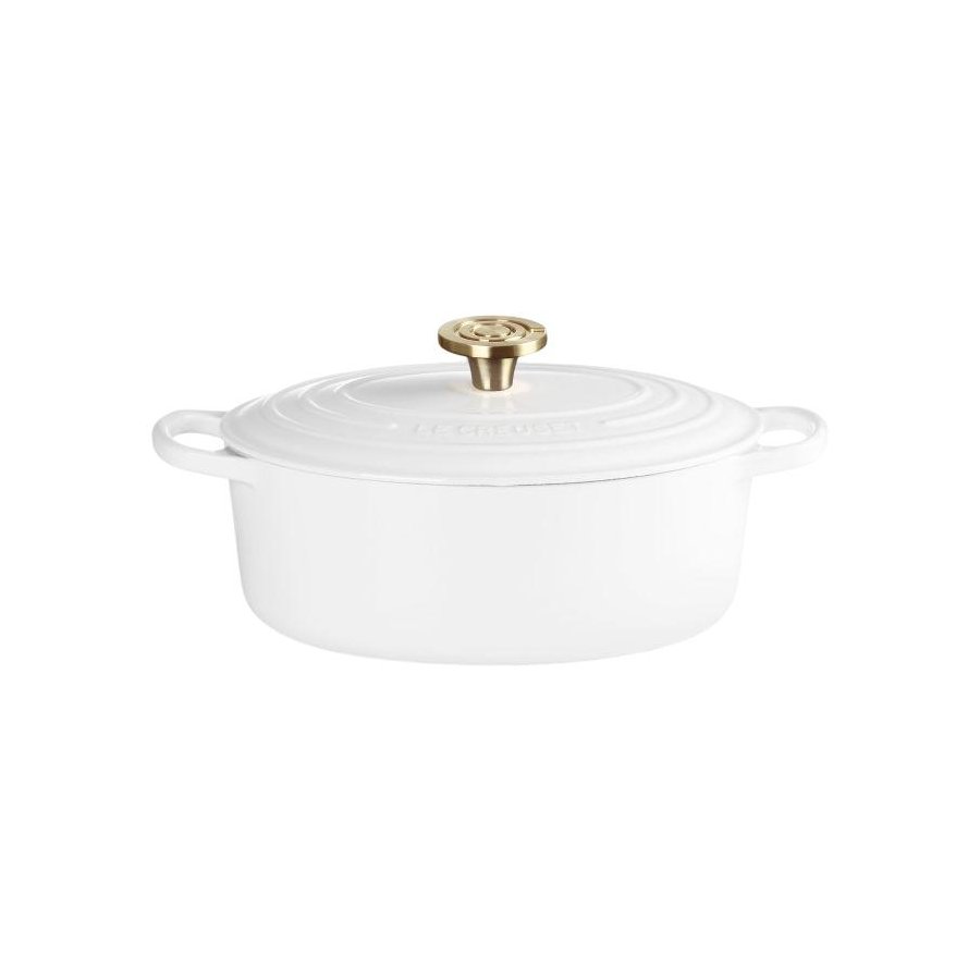 Le Creuset Signature Oval St�bejernsgryde 27 cm/4,1 L, White