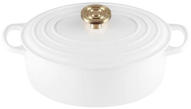 Le Creuset Signature Oval St�bejernsgryde 27 cm/4,1 L, White