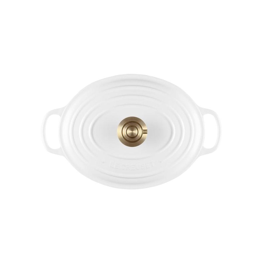 Le Creuset Signature Oval St�bejernsgryde 27 cm/4,1 L, White