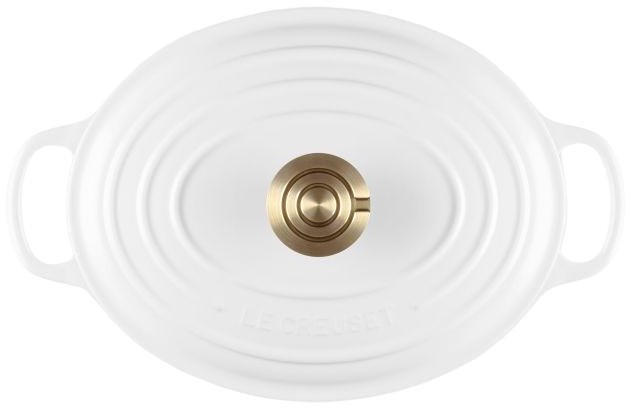 Le Creuset Signature Oval St�bejernsgryde 27 cm/4,1 L, White