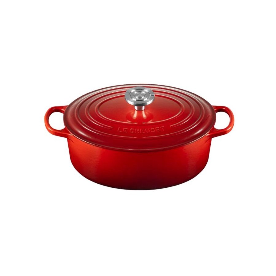 Le Creuset Signature Oval St�bejernsgryde 27 cm/4,1 L, Cerise