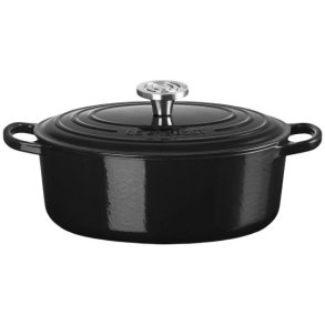 Le Creuset Signature Oval St�bejernsgryde 27 cm/4,1 L, Black