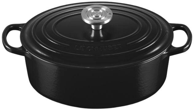 Le Creuset Signature Oval St�bejernsgryde 27 cm/4,1 L, Black