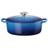 Le Creuset Signature Oval St�bejernsgryde 27 cm/4,1 L, Azure