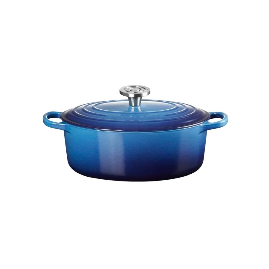 Le Creuset Signature Oval St�bejernsgryde 27 cm/4,1 L, Azure