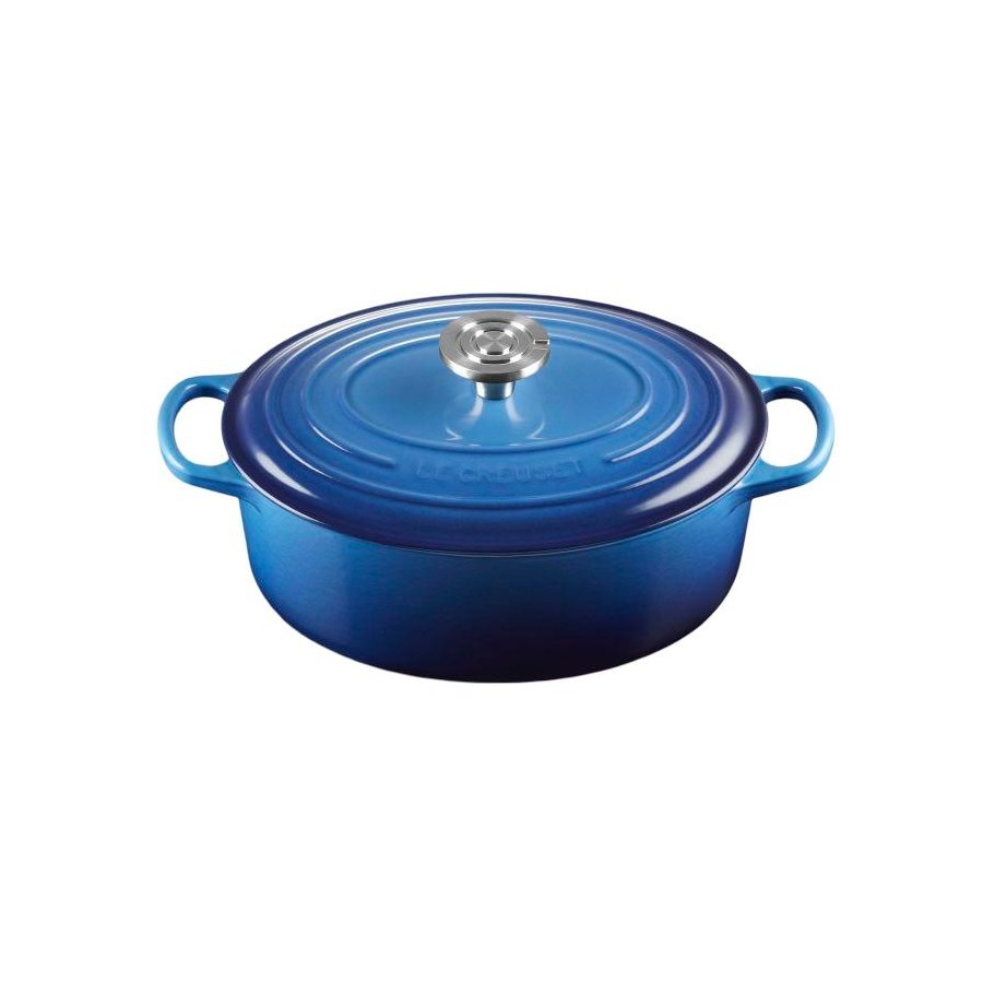 Le Creuset Signature Oval St�bejernsgryde 27 cm/4,1 L, Azure