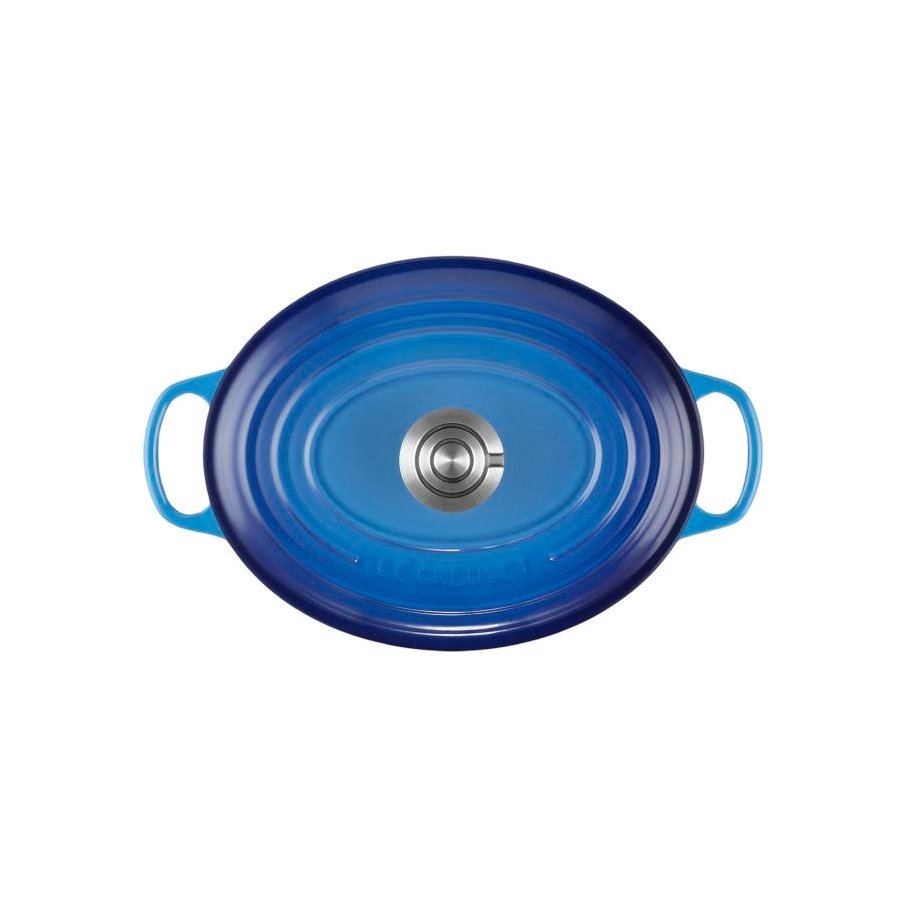 Le Creuset Signature Oval St�bejernsgryde 27 cm/4,1 L, Azure