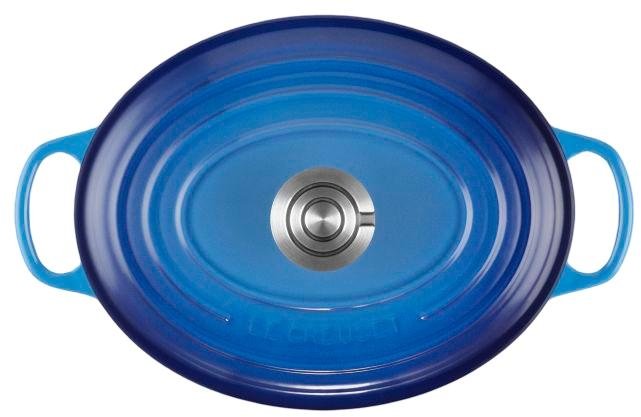 Le Creuset Signature Oval St�bejernsgryde 27 cm/4,1 L, Azure