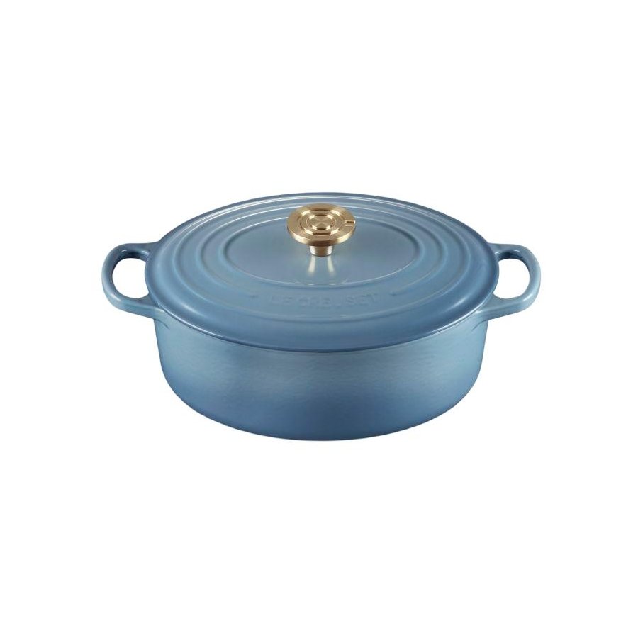 Le Creuset Signature Oval St�bejernsgryde 27 cm/4,1 L, Chambray