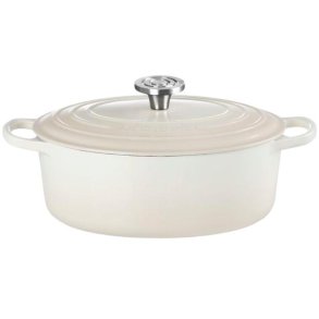 Le Creuset Signature Oval St�bejernsgryde 27 cm/4,1 L, Meringue