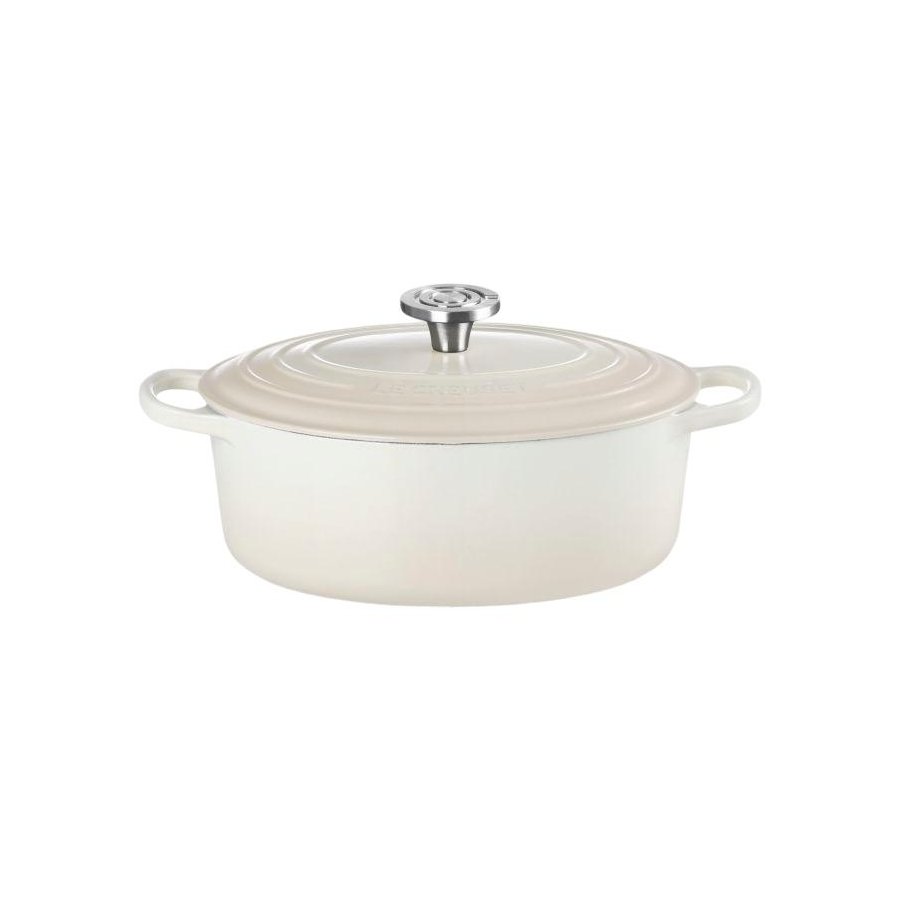Le Creuset Signature Oval St�bejernsgryde 27 cm/4,1 L, Meringue