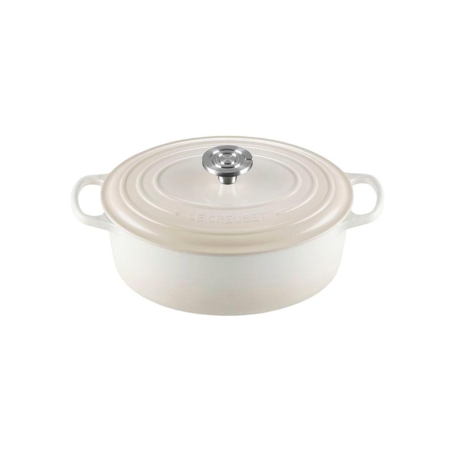 Le Creuset Signature Oval St�bejernsgryde 27 cm/4,1 L, Meringue