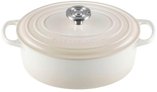 Le Creuset Signature Oval St�bejernsgryde 27 cm/4,1 L, Meringue