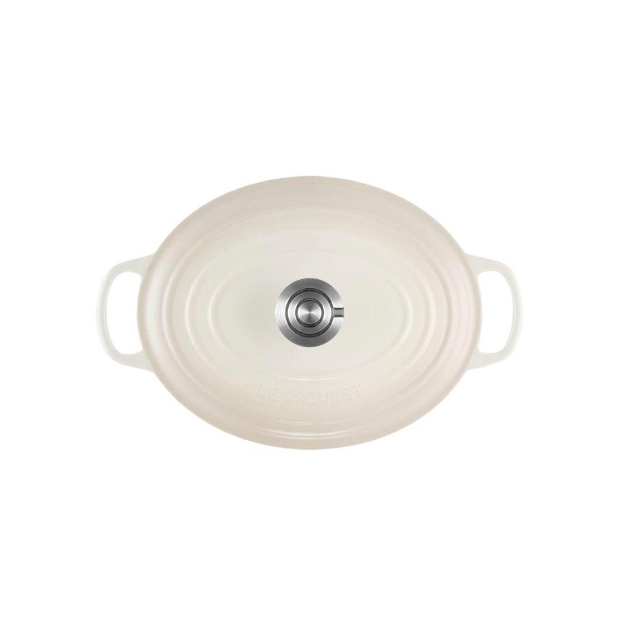 Le Creuset Signature Oval St�bejernsgryde 27 cm/4,1 L, Meringue