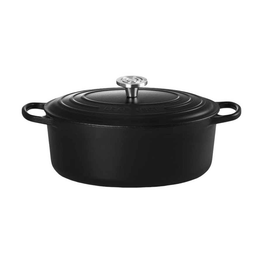 Le Creuset Signature Oval St�bejernsgryde 31 cm/6,3 L, Matte Black