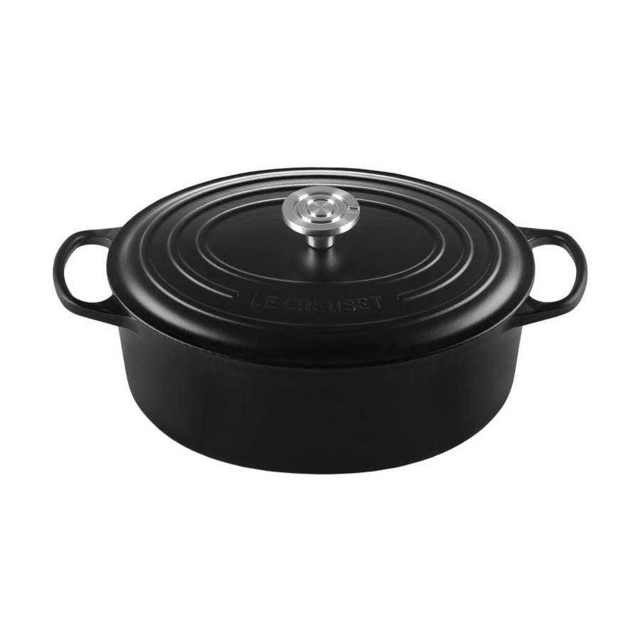 Le Creuset Signature Oval St�bejernsgryde 31 cm/6,3 L, Matte Black