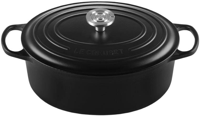 Le Creuset Signature Oval St�bejernsgryde 31 cm/6,3 L, Matte Black