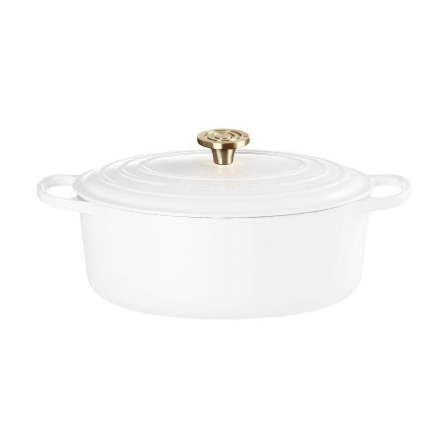 Le Creuset Signature Oval St�bejernsgryde 31 cm/6,3 L, White