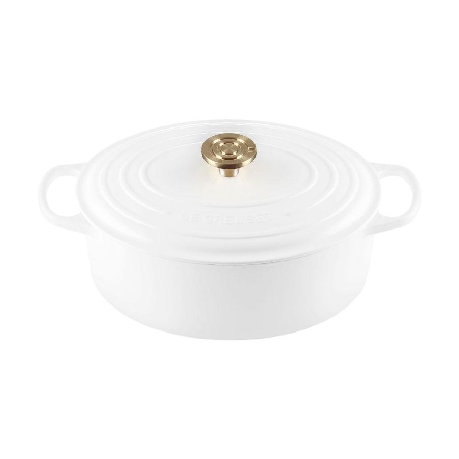 Le Creuset Signature Oval St�bejernsgryde 31 cm/6,3 L, White